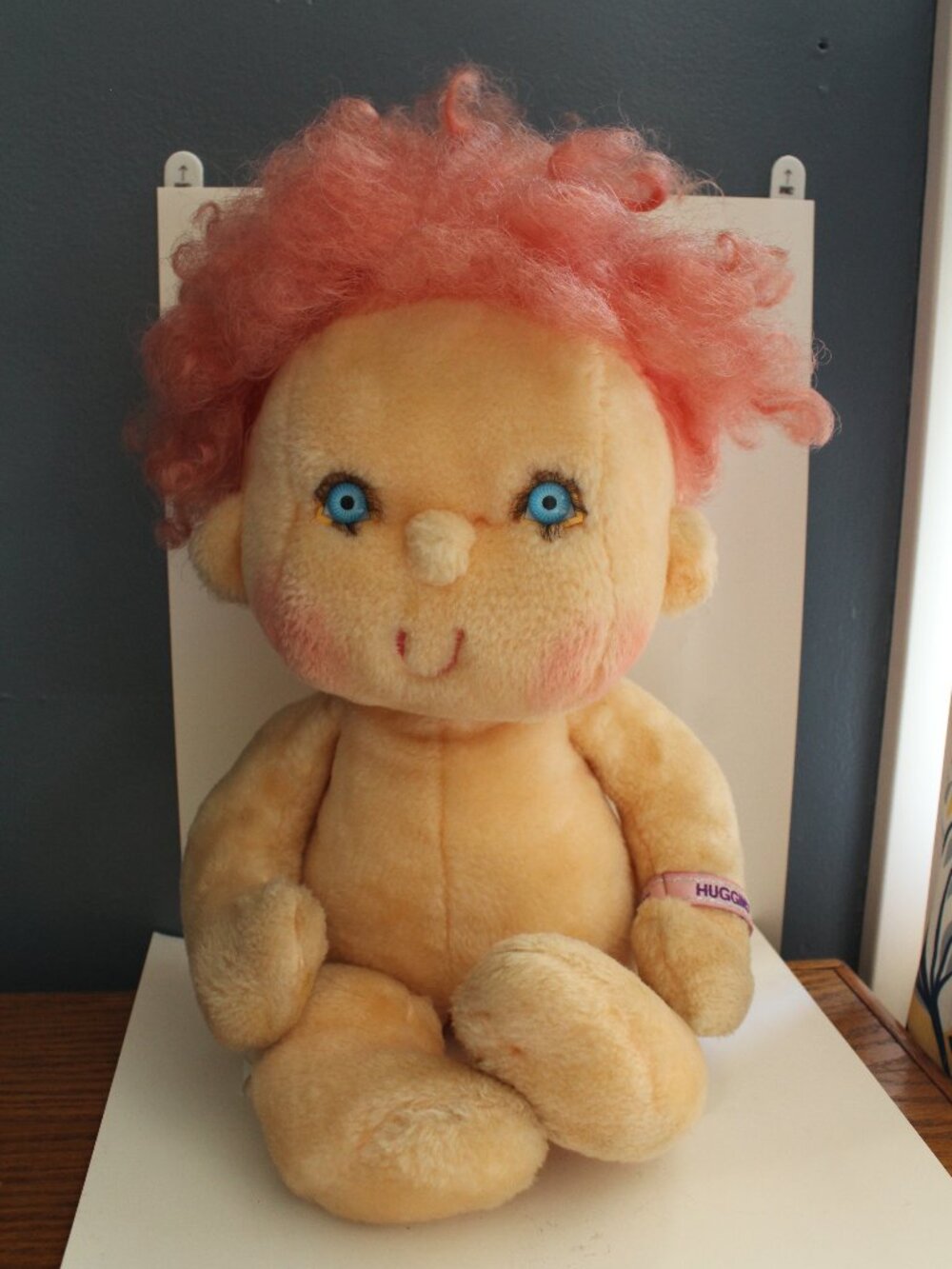 Hugga Bunch  1985 Plush 17" Toy Huggins Doll By Kenner